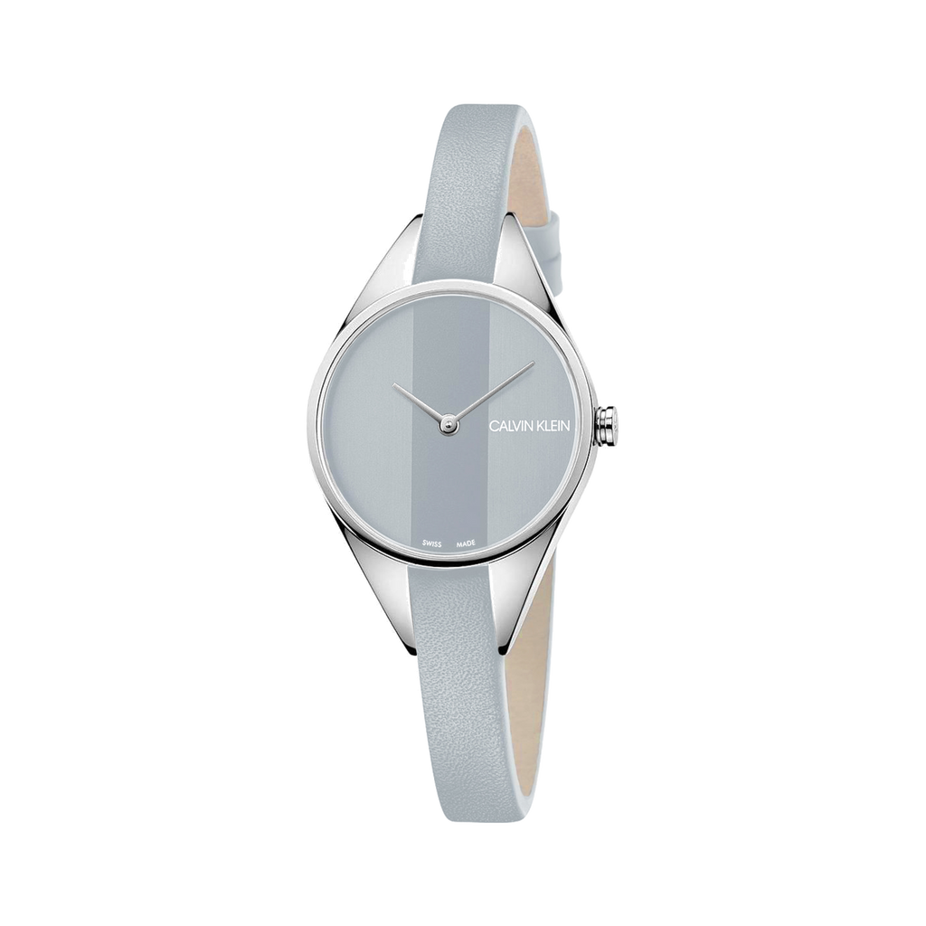Calvin Klein Rebel Grey Dial Grey Leather Strap Watch for Women - K8P231Q4 Buy Now By Calvin Klein