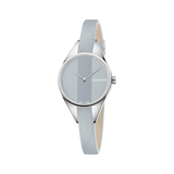 Calvin Klein Rebel Grey Dial Grey Leather Strap Watch for Women - K8P231Q4 Buy Now By Calvin Klein