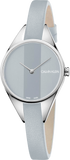 Calvin Klein Rebel Grey Dial Grey Leather Strap Watch for Women - K8P231Q4 Buy Now By Calvin Klein