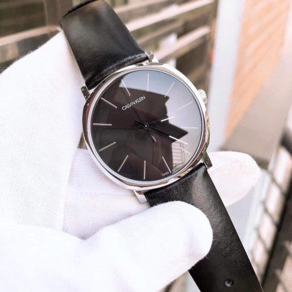 Calvin Klein Posh Black Dial Black Leather Strap Watch for Men - K8Q311C1 Buy Now By Calvin Klein