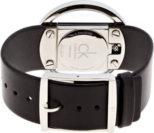 Calvin Klein Glam Transparent Dial Black Leather Strap Watch for Women - K9423107 Buy Now By Calvin Klein