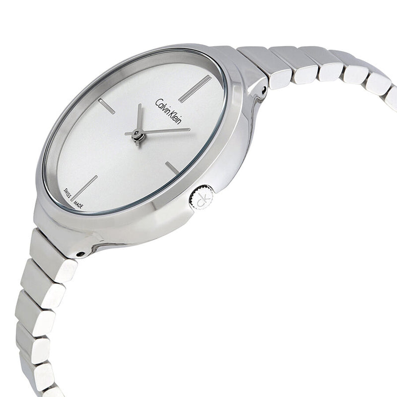 Calvin Klein Lively Silver Dial Silver Steel Strap Watch for Women - K4U23126 Buy Now By Calvin Klein