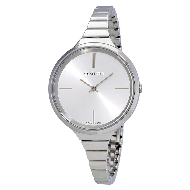 Calvin Klein Lively Silver Dial Silver Steel Strap Watch for Women - K4U23126 Buy Now By Calvin Klein