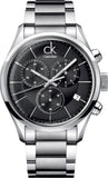 Calvin Klein Masculine Chronograph Black Dial Silver Steel Strap Watch for Men - K2H27104 Buy Now By Calvin Klein