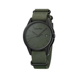 Calvin Klein Tone Green Dial Green NATO Strap Watch for Men - K7K514WL Buy Now By Calvin Klein