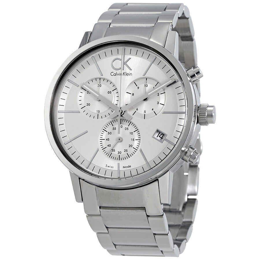 Calvin Klein Post Minimal White Dial Silver Steel Strap Watch for Men - K7627126 Buy Now By Calvin Klein