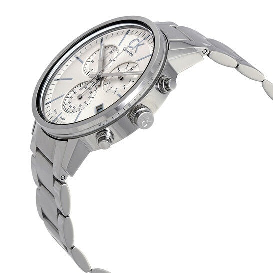 Calvin Klein Post Minimal White Dial Silver Steel Strap Watch for Men - K7627126 Buy Now By Calvin Klein