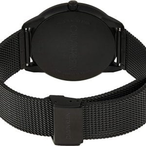 Calvin Klein Minimal Black Dial Black Mesh Bracelet Watch for Men - K3M214B1 Buy Now By Calvin Klein