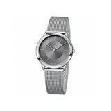 Calvin Klein Minimal Grey Dial Silver Mesh Bracelet Watch for Men - K3M22124 Buy Now By Calvin Klein