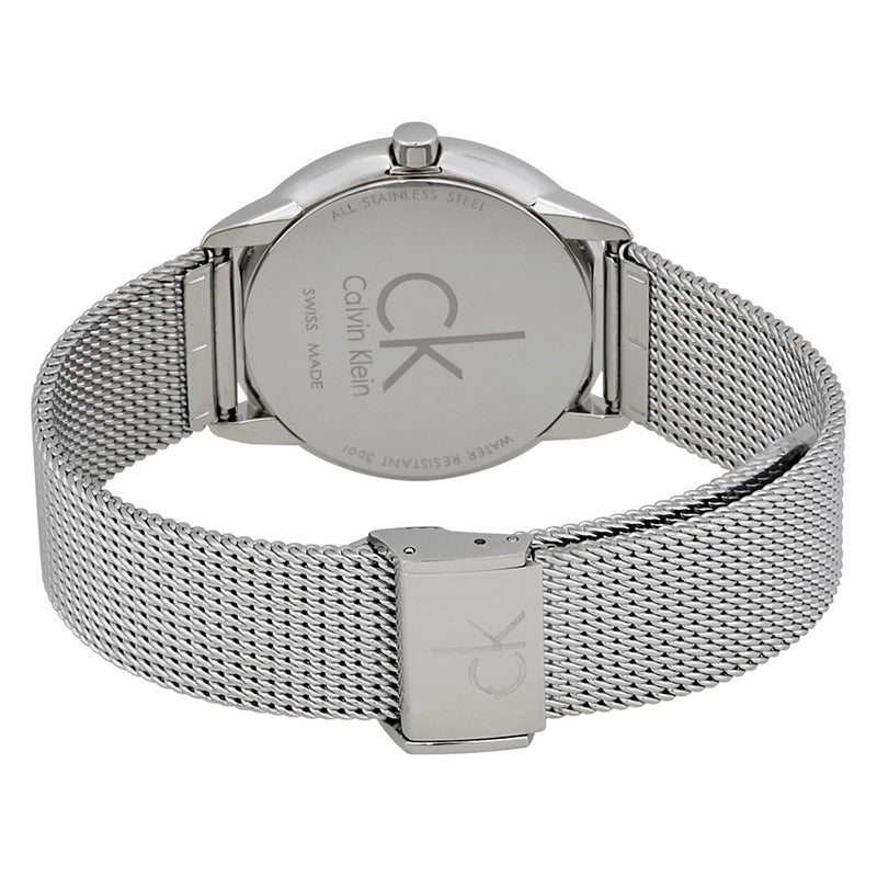 Calvin Klein Minimal White Dial Silver Mesh Bracelet Watch for Men - K3M2112Y Buy Now By Calvin Klein