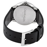 Calvin Klein Minimal Grey Dial Black Leather Strap Watch for Men - K3M221C3 Buy Now By Calvin Klein