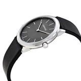 Calvin Klein Minimal Grey Dial Black Leather Strap Watch for Men - K3M221C4 Buy Now By Calvin Klein