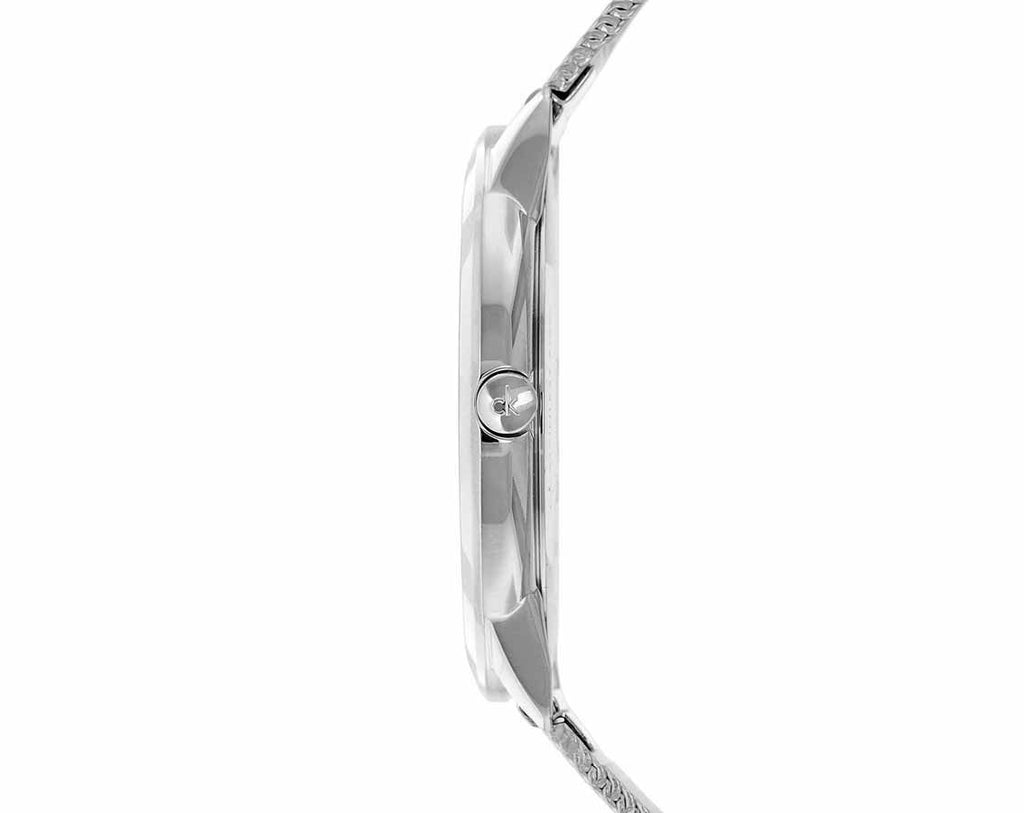 Calvin Klein Minimal Blue Dial Silver Mesh Bracelet Watch for Men - K3M2112N Buy Now By Calvin Klein