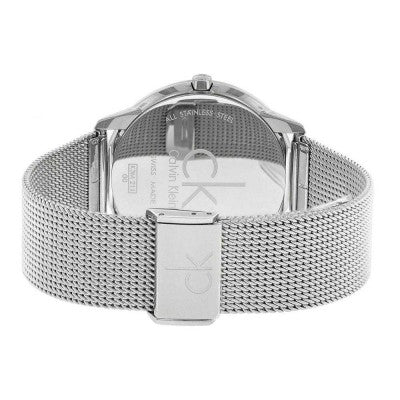 Calvin Klein Minimal SIlver Dial Silver Mesh Bracelet Watch for Women - K3M221Y6 Buy Now By Calvin Klein