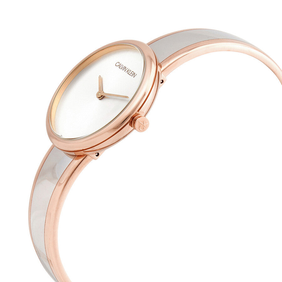 Calvin Klein Seduce Silver Dial Two Tone Steel Strap Watch for Women - K4E2N61Y Buy Now By Calvin Klein