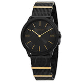 Calvin Klein Minimal Black Dial Black Steel Strap Watch For Men - K3M524Z1 Buy Now By Calvin Klein