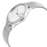 Calvin Klein Minimal SIlver Dial Silver Mesh Bracelet Watch for Women - K3M221Y6 Buy Now By Calvin Klein