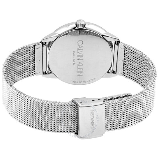 Calvin Klein Minimal SIlver Dial Silver Mesh Bracelet Watch for Women - K3M221Y6 Buy Now By Calvin Klein