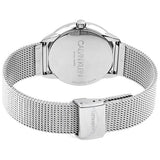 Calvin Klein Minimal SIlver Dial Silver Mesh Bracelet Watch for Women - K3M221Y6 Buy Now By Calvin Klein