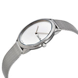 Calvin Klein Minimal Silver Dial Silver Mesh Bracelet Watch for Men - K3M211Y6 Buy Now By Calvin Klein