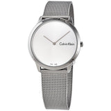 Calvin Klein Minimal Silver Dial Silver Mesh Bracelet Watch for Men - K3M211Y6 Buy Now By Calvin Klein