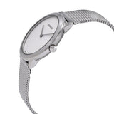 Calvin Klein Minimal White Dial Silver Mesh Bracelet Watch for Women - K3M2212Y Buy Now By Calvin Klein