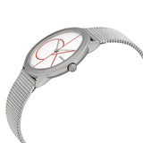 Calvin Klein Minimal White Dial Silver Mesh Bracelet Watch for Women - K3M52152 Buy Now By Calvin Klein