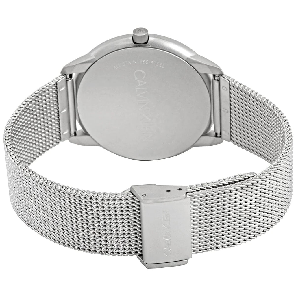 Calvin Klein Minimal White Dial Silver Mesh Bracelet Watch for Men - K3M5115X Buy Now By Calvin Klein