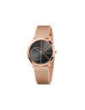 Calvin Klein Minimal Black Dial Rose Gold Mesh Bracelet Watch for Men - K3M22621 Buy Now By Calvin Klein