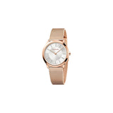 Calvin Klein Minimal White Dial Rose Gold Mesh Bracelet Watch for Women - K3M22Y2X Buy Now By Calvin Klein