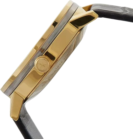 Calvin Klein Post Minimal Rose Gold Dial Black Leather Strap Watch For Men - K7622201 Buy Now By Calvin Klein