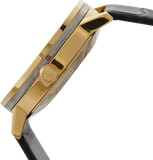 Calvin Klein Post Minimal Rose Gold Dial Black Leather Strap Watch For Men - K7622201 Buy Now By Calvin Klein