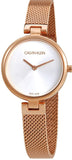 Calvin Klein Authentic Silver Dial Rose Gold Mesh Bracelet Watch for Women - K8G23626 Buy Now By Calvin Klein