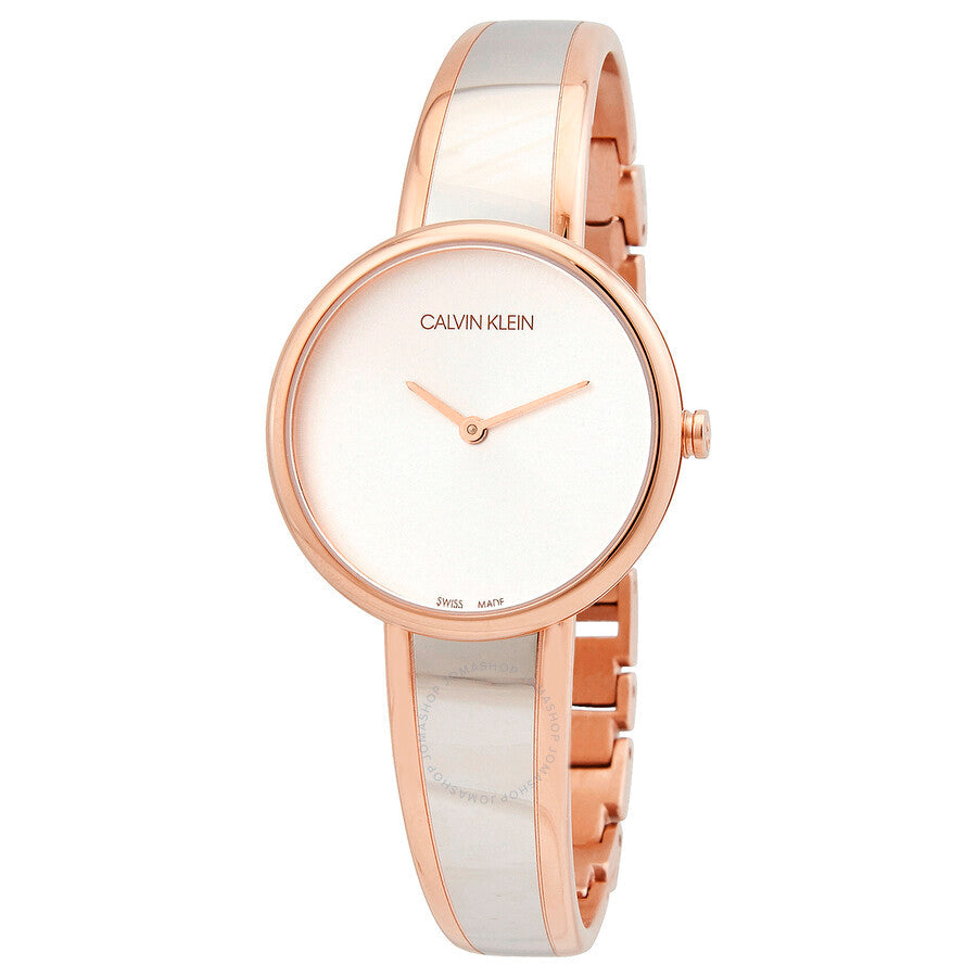Calvin Klein Seduce Silver Dial Two Tone Steel Strap Watch for Women - K4E2N61Y Buy Now By Calvin Klein