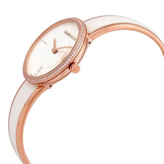 Calvin Klein Seduce Seduction White Dial Two Tone Steel Strap Watch for Women - K4E2NX1T Buy Now By Calvin Klein