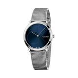 Calvin Klein Minimal Blue Dial Silver Mesh Bracelet Watch for Women - K3M2212N Buy Now By Calvin Klein