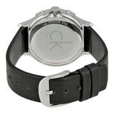 Calvin Klein Skirt Chronograph Black Dial Black Leather Strap Watch for Men - K2U291C1 Buy Now By Calvin Klein