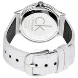 Calvin Klein Skirt White Dial White Leather Strap Watch for Women - K2U231K6 Buy Now By Calvin Klein