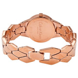 Calvin Klein Snake Silver Dial Rose Gold Steel Strap Watch For Women - K6E23646 Buy Now By Calvin Klein