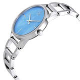 Calvin Klein Stately Blue Mother of Pearl Dial Silver Steel Strap Watch for Women - K3G2312N Buy Now By Calvin Klein