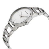 Calvin Klein Stately White Dial Silver Steel Strap Watch for Women - K3G23126 Buy Now By Calvin Klein