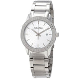 Calvin Klein Steady Silver Dial Silver Steel Strap Watch for Women - K7Q21146 Buy Now By Calvin Klein