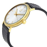 Calvin Klein Surround Silver Dial Black Leather Strap Watch for Men - K3W215C6 Buy Now By Calvin Klein