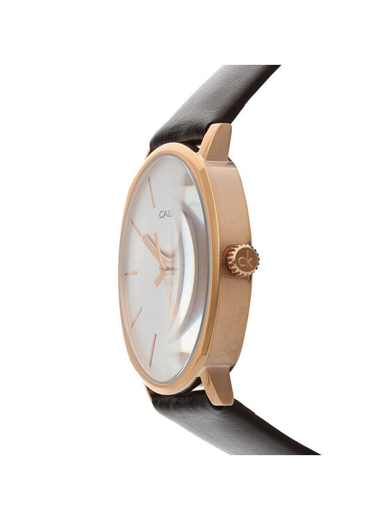 Calvin Klein Posh Silver Dial Brown Leather Strap Watch for Men - K8Q316G6 Buy Now By Calvin Klein