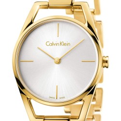 Calvin Klein Dainty White Dial Gold Steel Strap Watch for Women - K7L23546 Buy Now By Calvin Klein