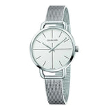 Calvin Klein Even Quartz White Dial Silver Steel Strap Watch for Women - K7B21126 Buy Now By Calvin Klein