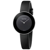 Calvin Klein Chic Black Dial Black Leather Strap Watch for Women - K7N23CB1 Buy Now By Calvin Klein
