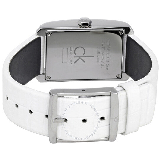 Calvin Klein Window White Dial White Leather Strap Watch for Women - K2M23120 Buy Now By Calvin Klein