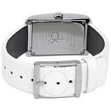 Calvin Klein Window White Dial White Leather Strap Watch for Women - K2M23120 Buy Now By Calvin Klein