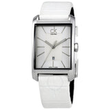 Calvin Klein Window White Dial White Leather Strap Watch for Women - K2M23120 Buy Now By Calvin Klein